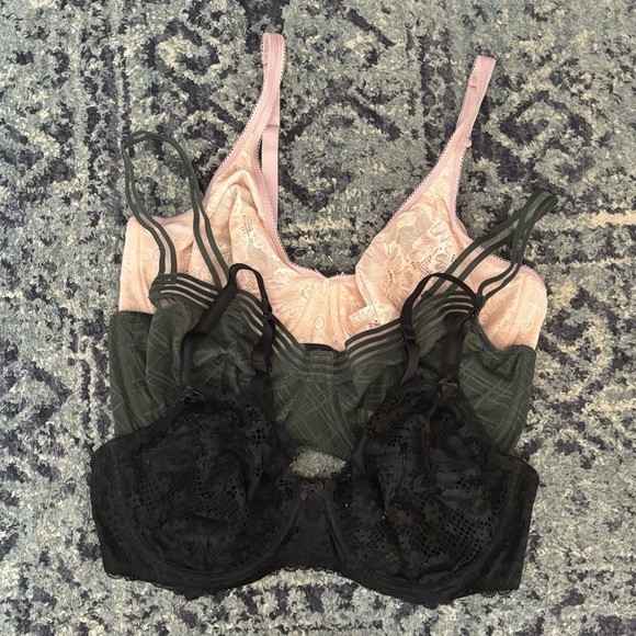 Bundle of 3 Adore Me Demi Bras Size 40DDD - Picture 2 of 7